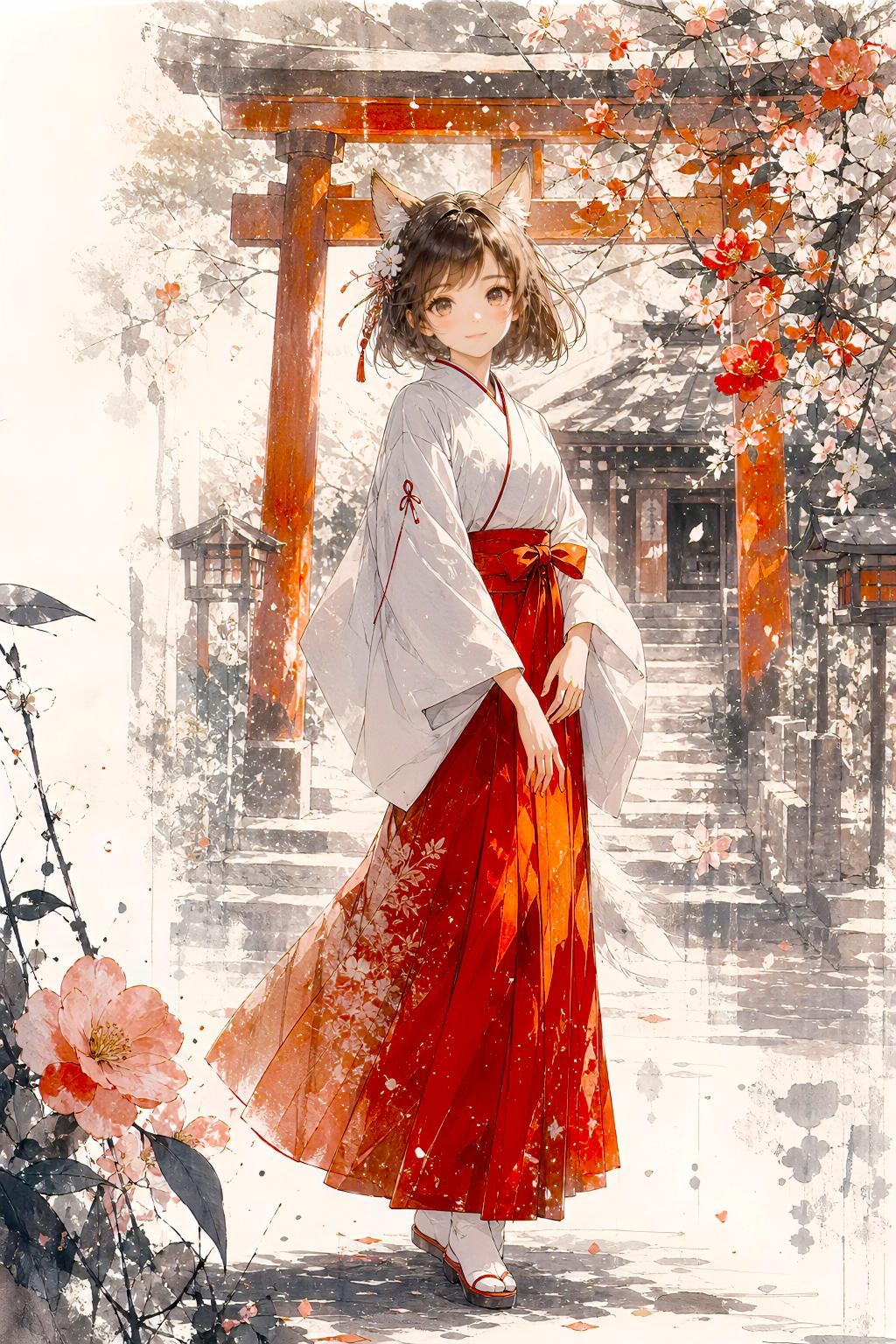 けも耳神社の巫女の君