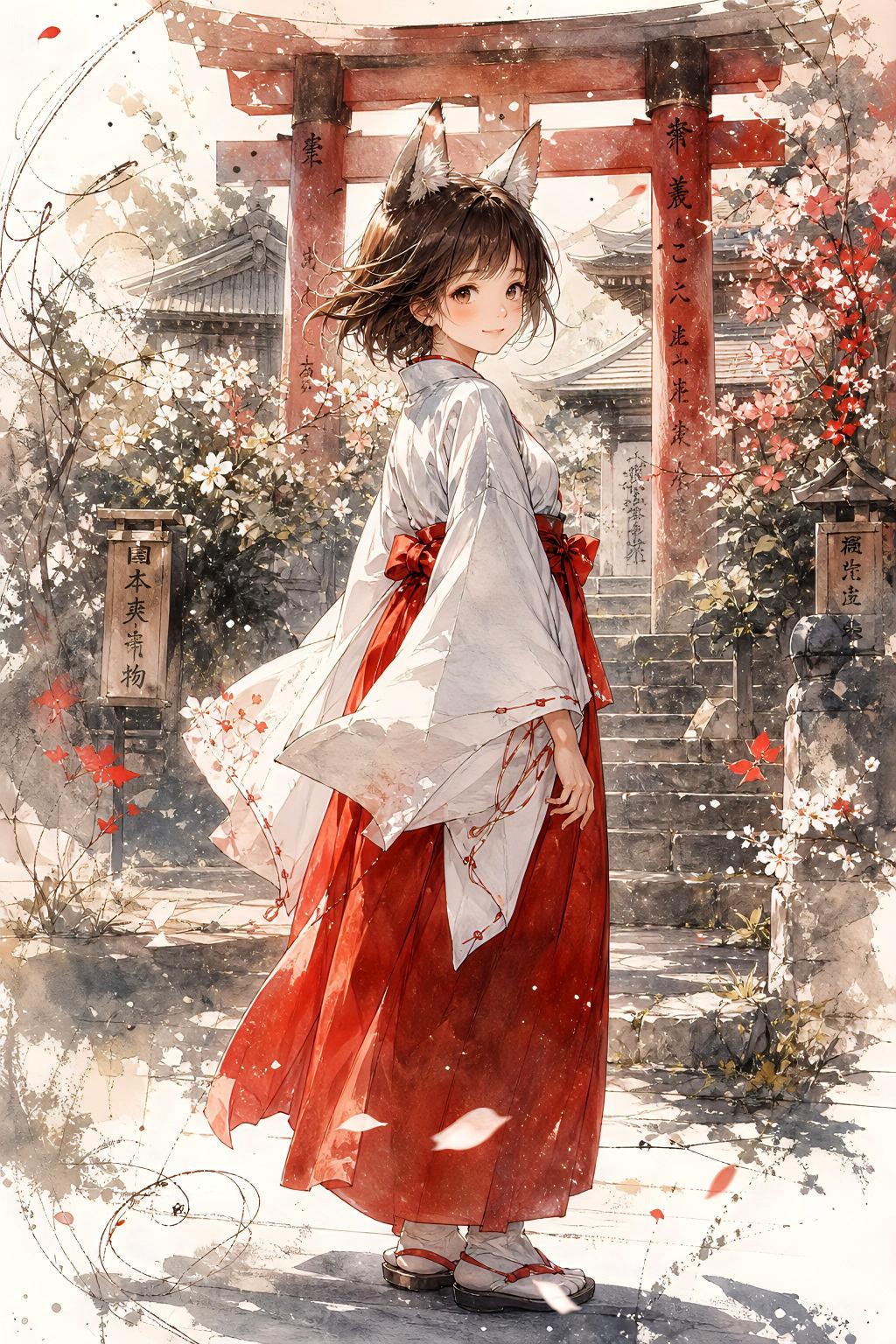 けも耳神社の巫女の君