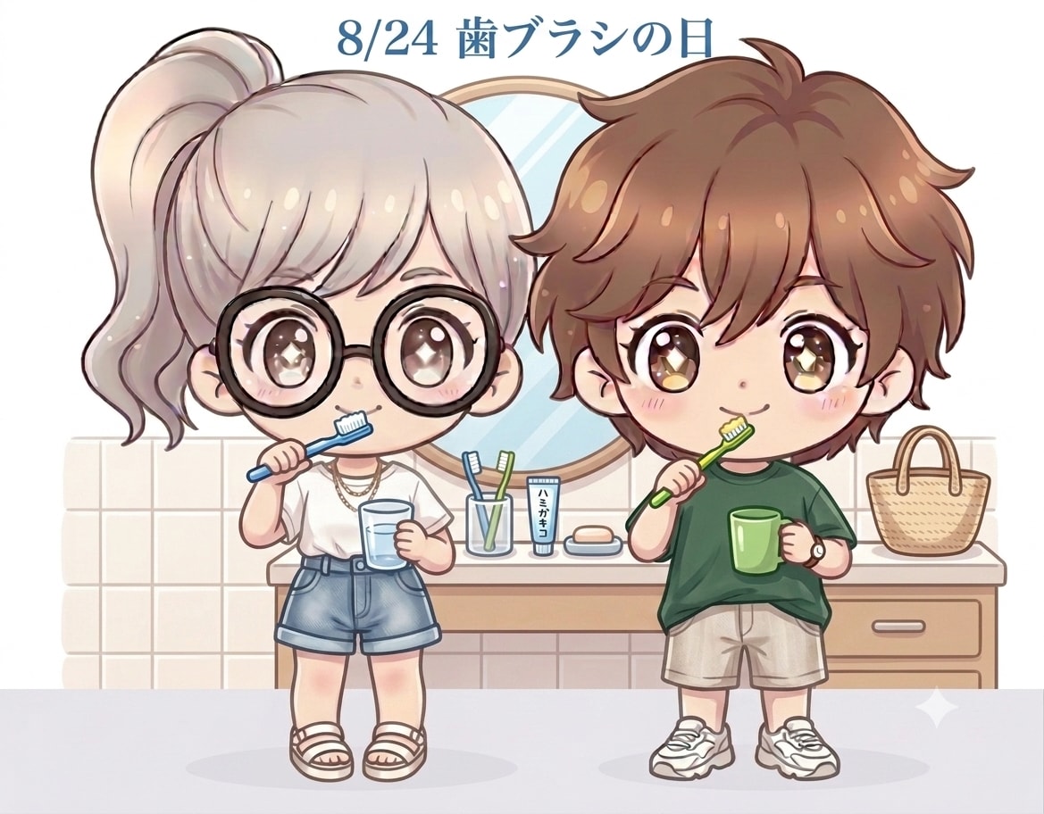 今日は「歯ブラシの日」 | の人気AIイラスト・グラビア