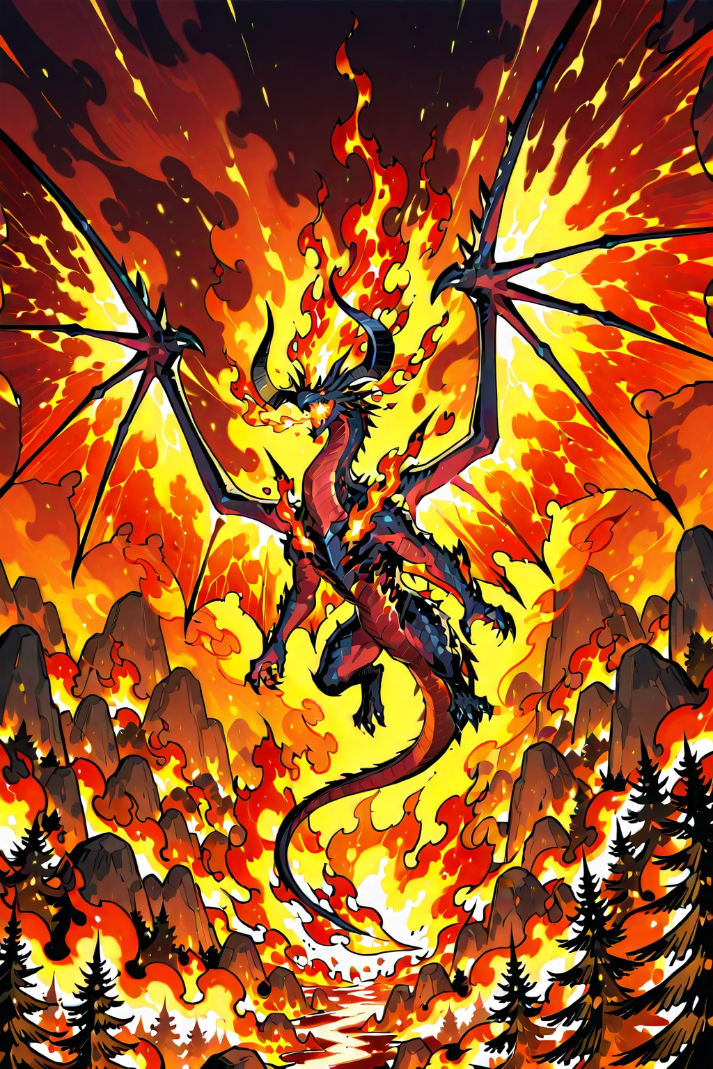 炎を撒き散らす厄災の魔竜