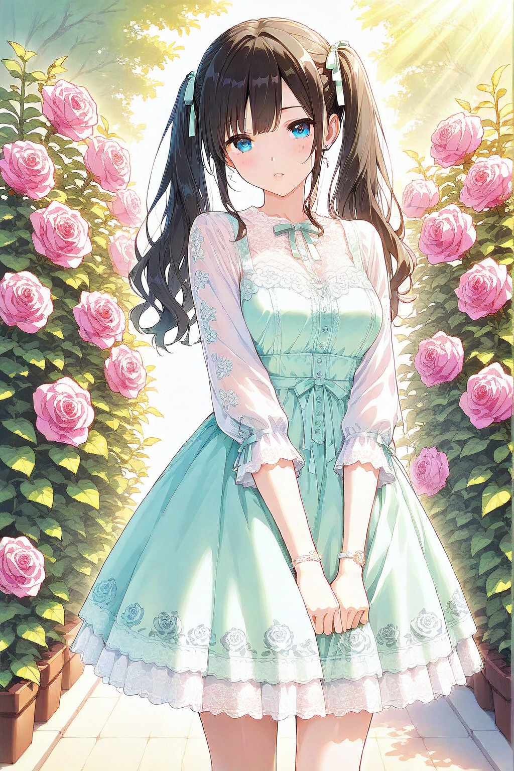 バラの香りのツインテール