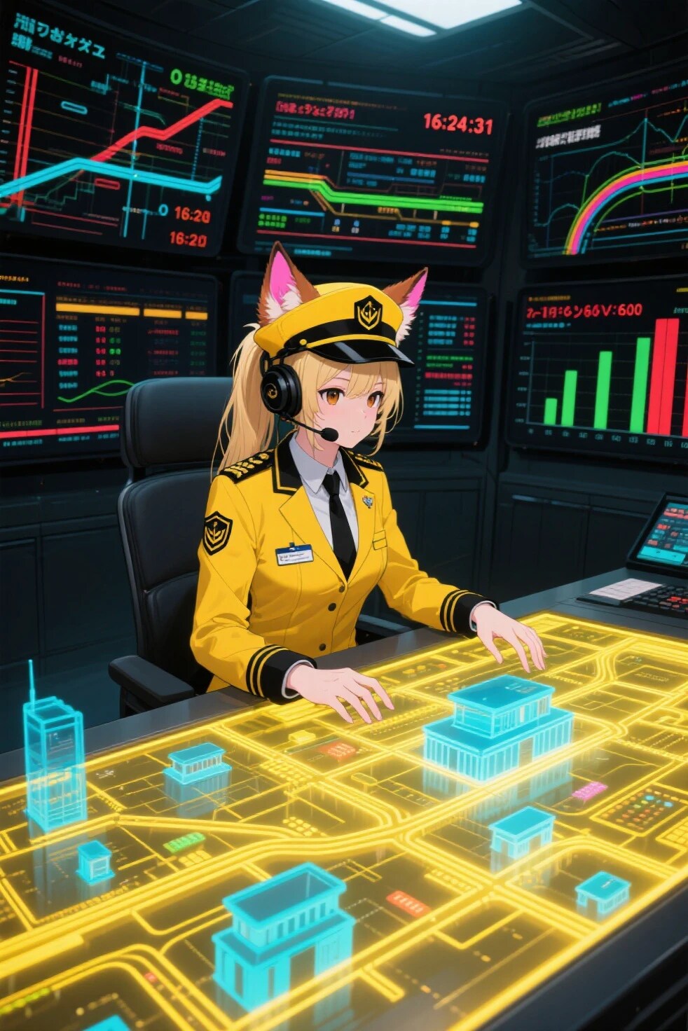キツネ耳地下鉄司令官
