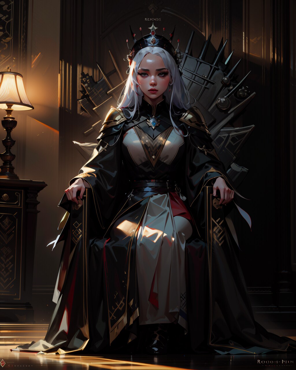 鉄の玉座に座る女王デネリス・ターガリエン