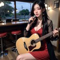 アコギ弾き語りlive前のリハ 2枚目
