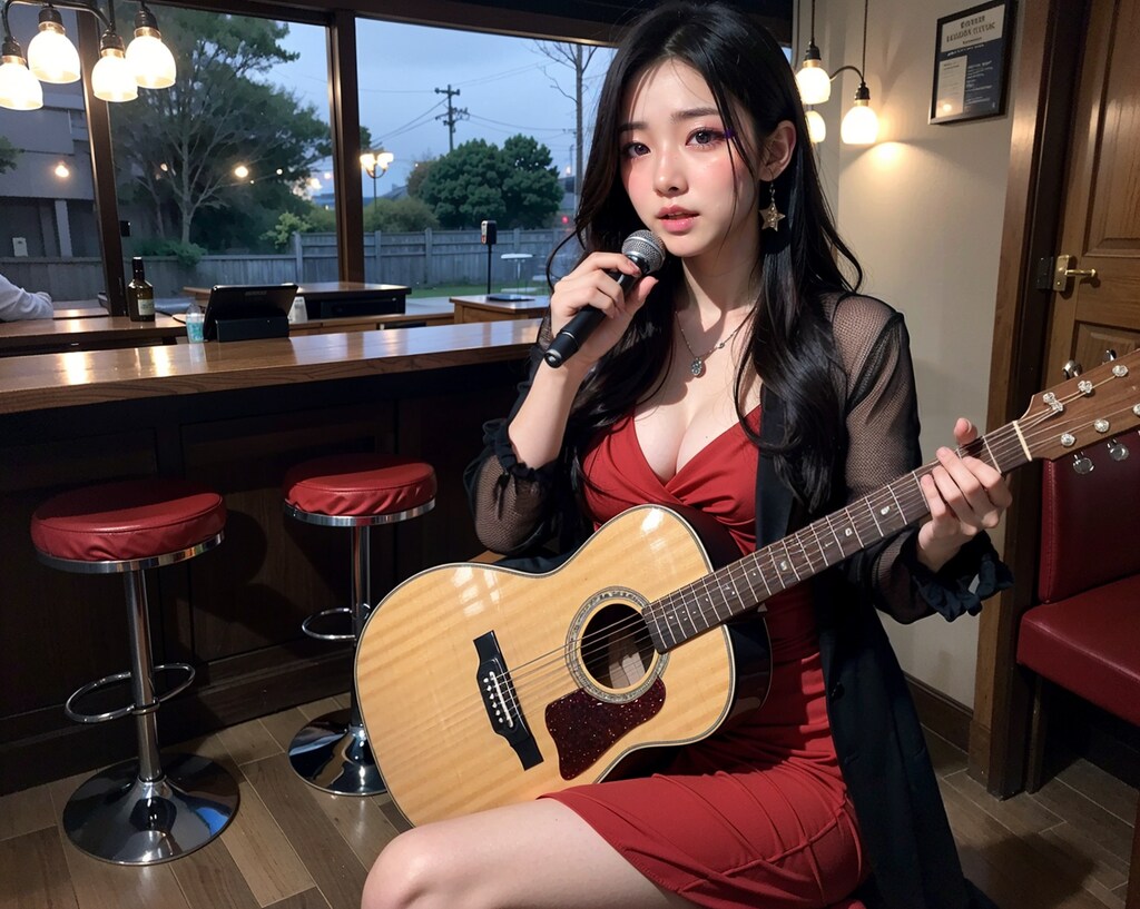 アコギ弾き語りlive前のリハ