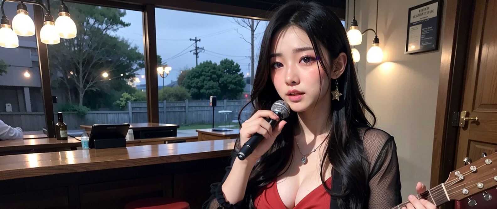 アコギ弾き語りlive前のリハ