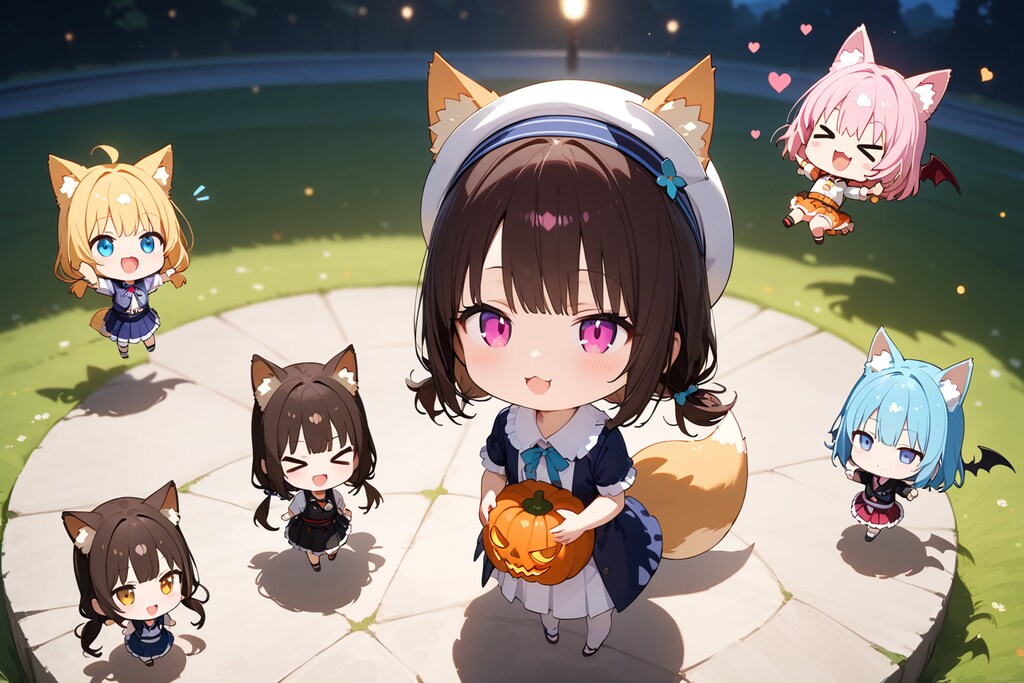 「ハッピーハロウィン(♪」。