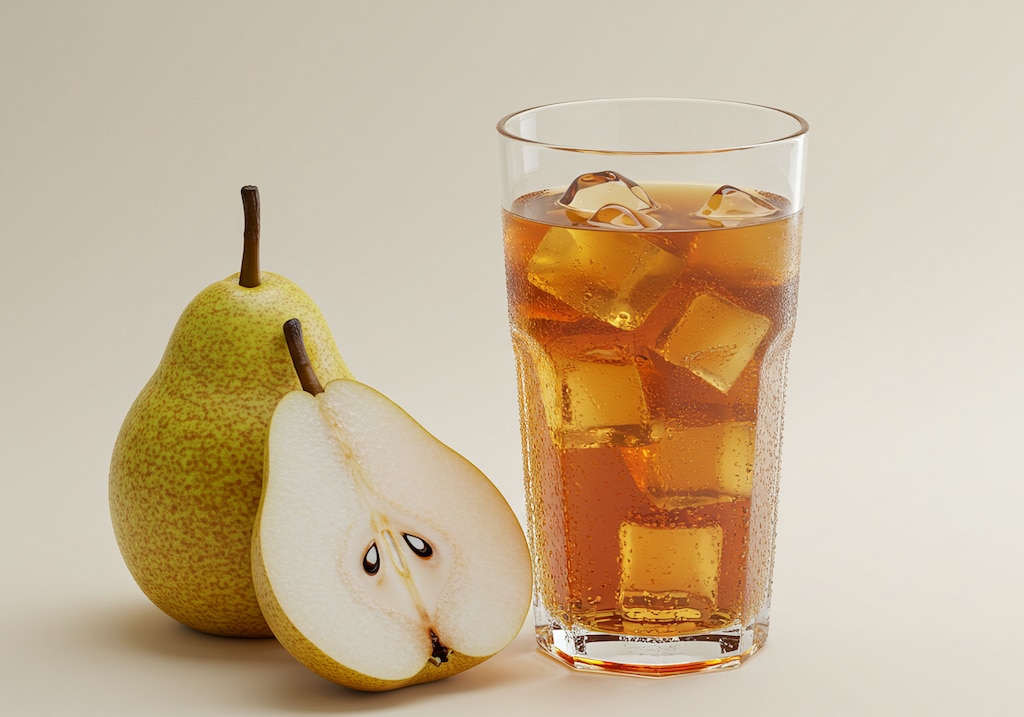 デザートの洋梨