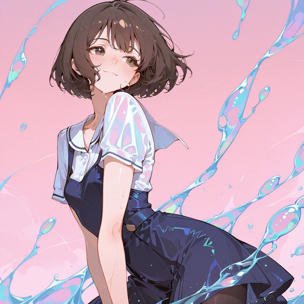 藍の旋律と緊密な水光