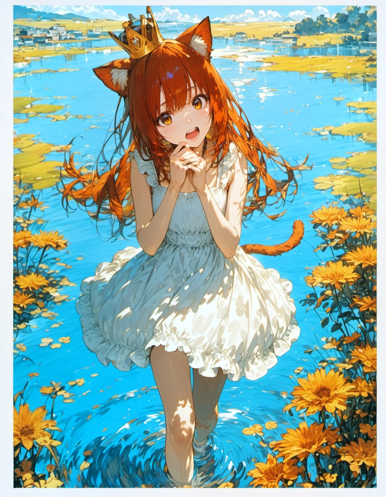 Crowned by the Golden Shore | の人気AIイラスト・グラビア