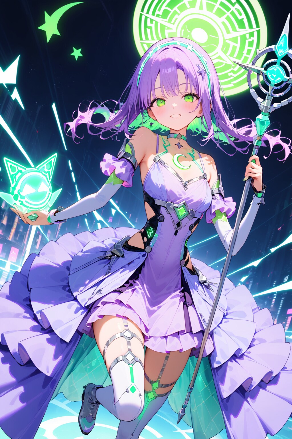 マジックサイバーロリータコーデ | の人気AIイラスト・グラビア