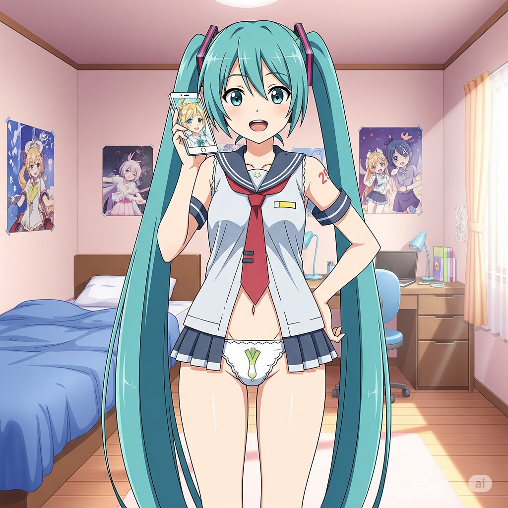 ネギですね⁉　ミクさん