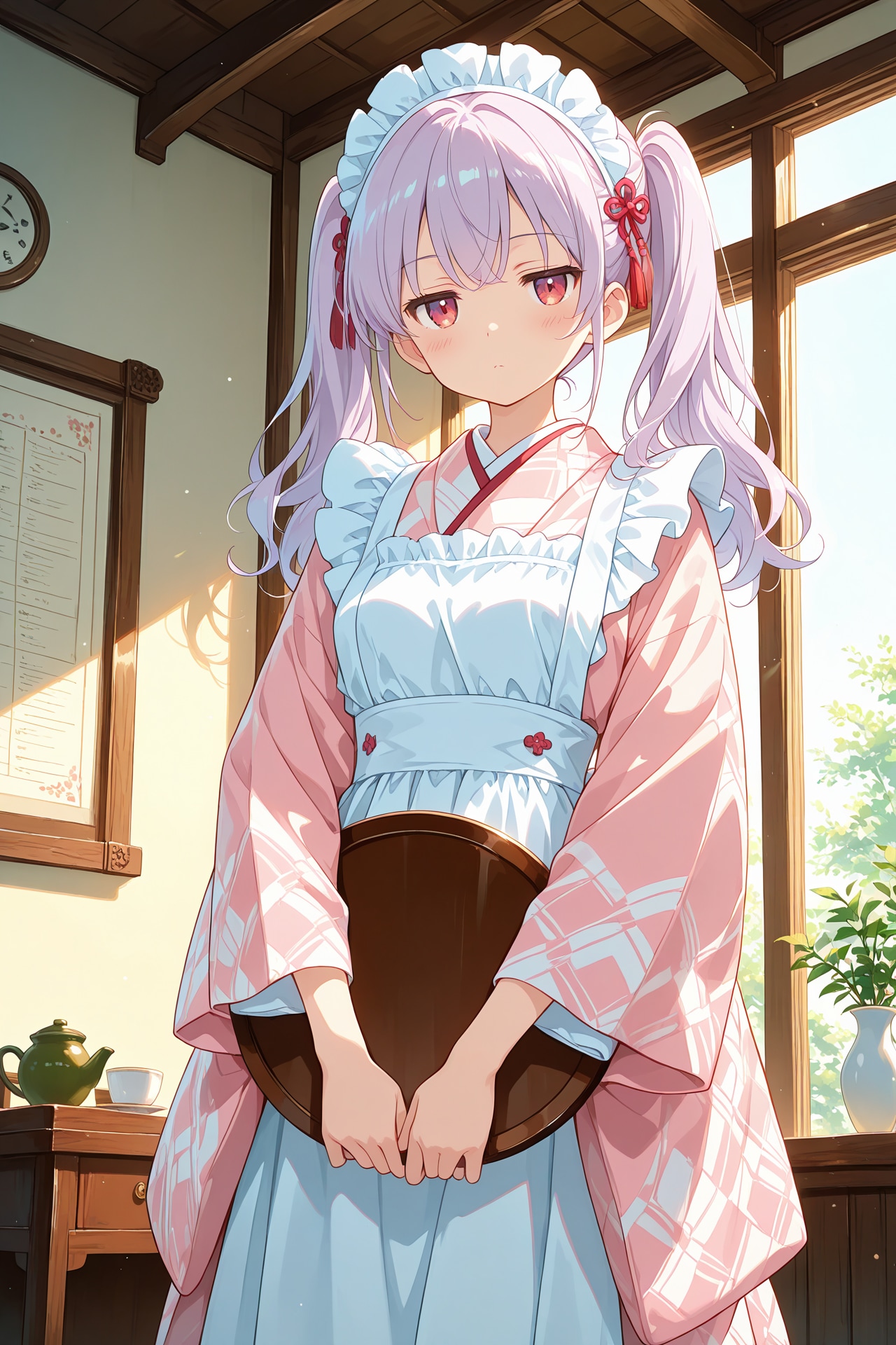 和メイド衣装のジト目ちゃん | の人気AIイラスト・グラビア