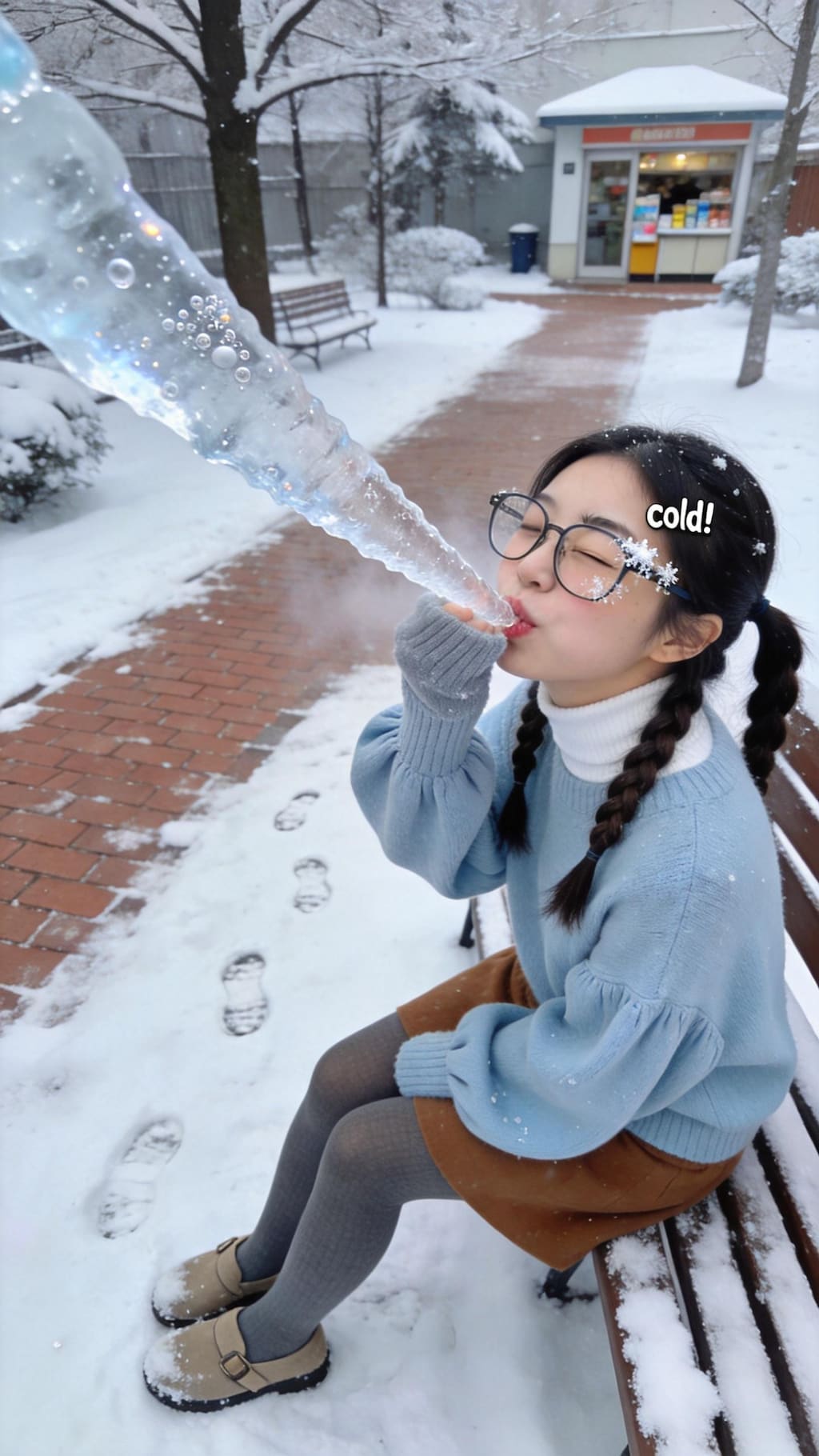 Snowflakes and Frozen Smiles