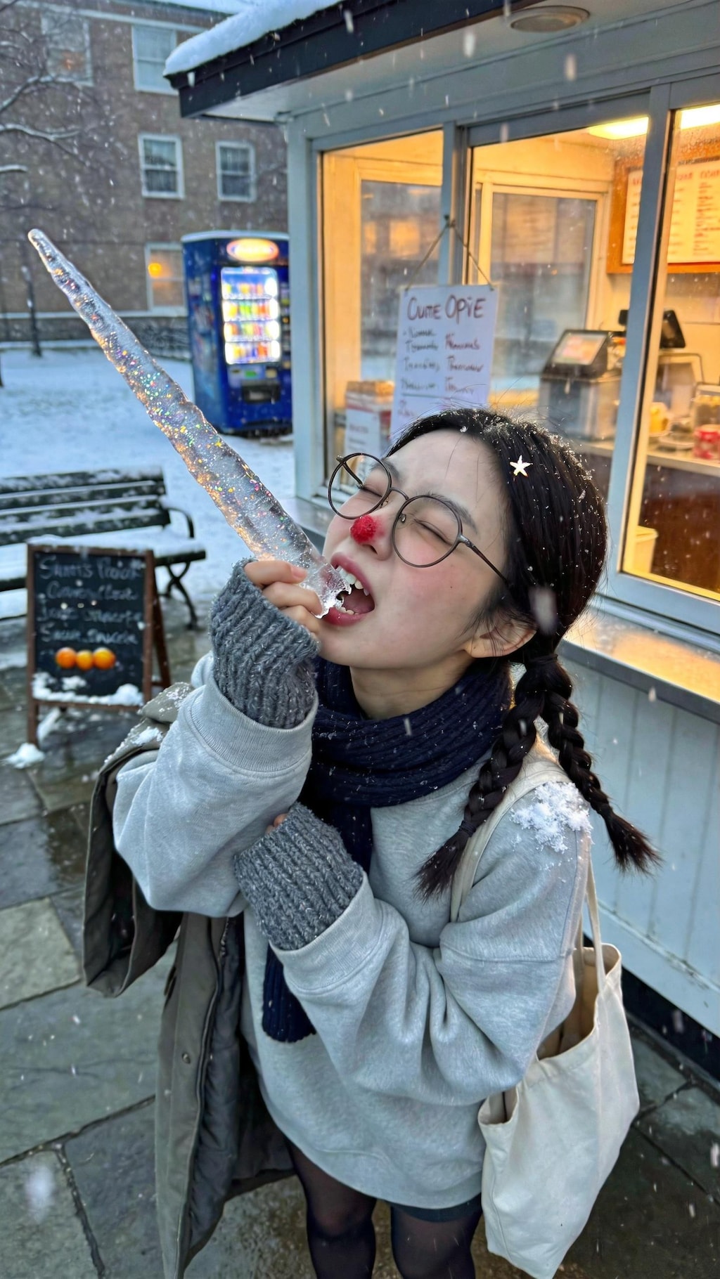 Snowflakes and Frozen Smiles