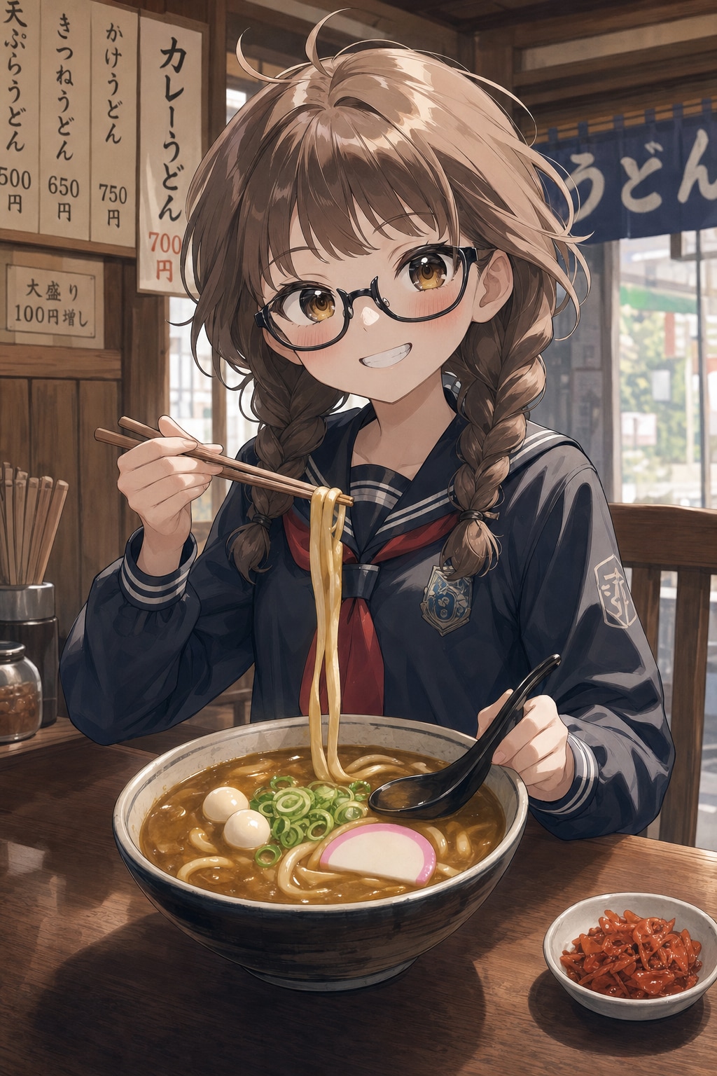 さきちゃん、豊橋カレーうどんを食すの巻