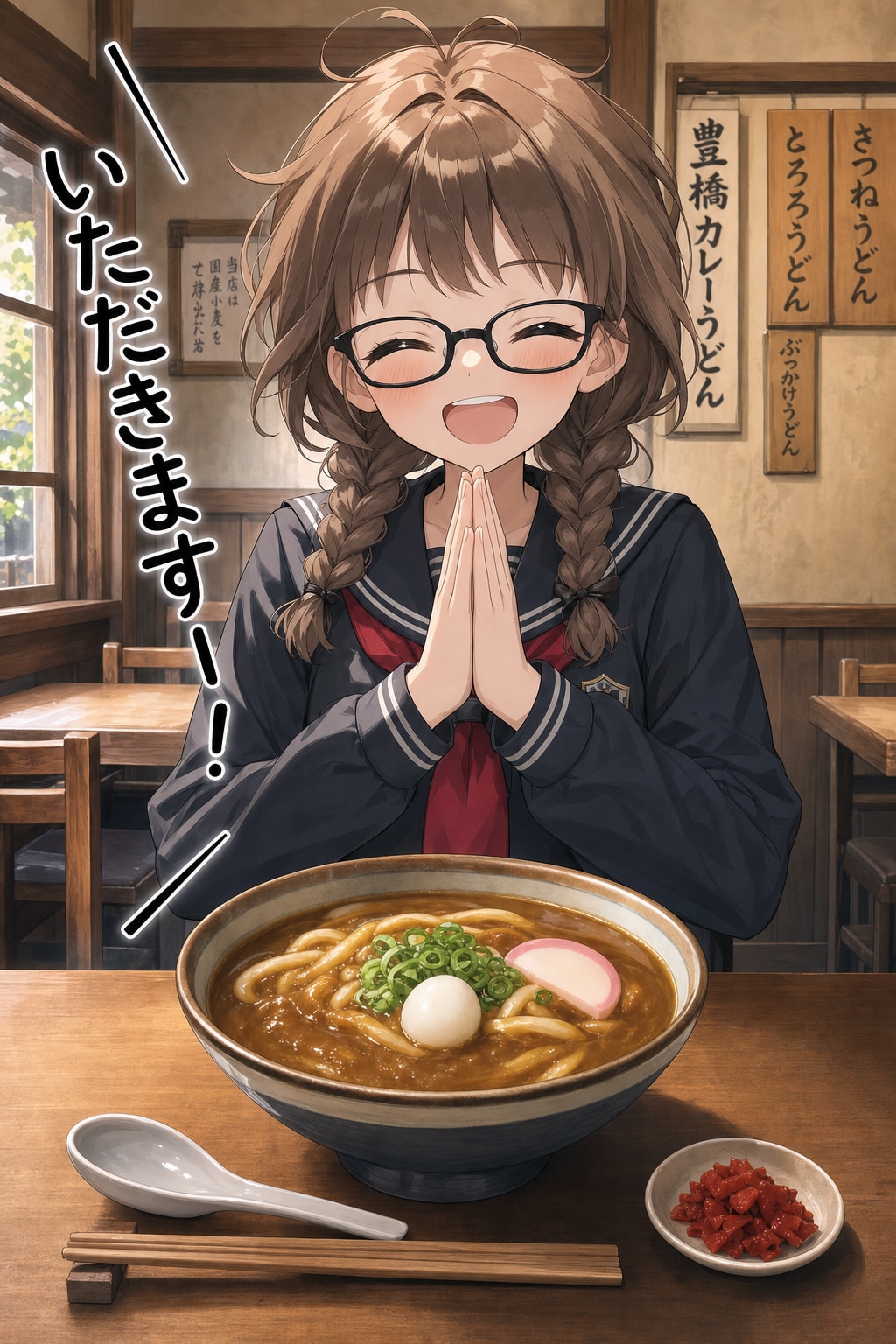 さきちゃん、豊橋カレーうどんを食すの巻