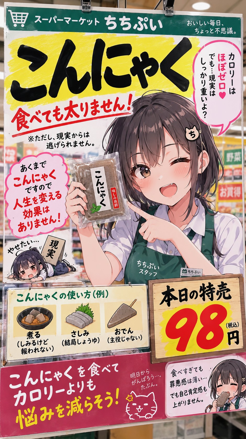 今日の貼り紙79 | の人気AIイラスト・グラビア