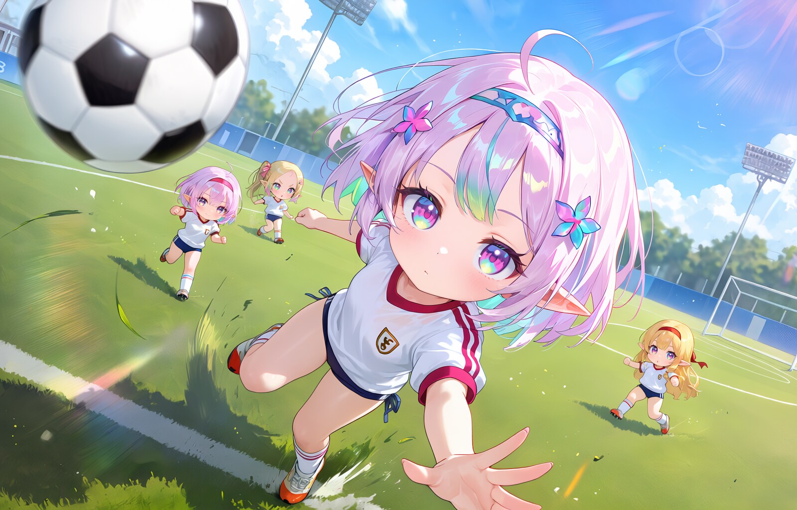 ちび女学生のクラブ活動（サッカー部）（83/100） | の人気AIイラスト・グラビア