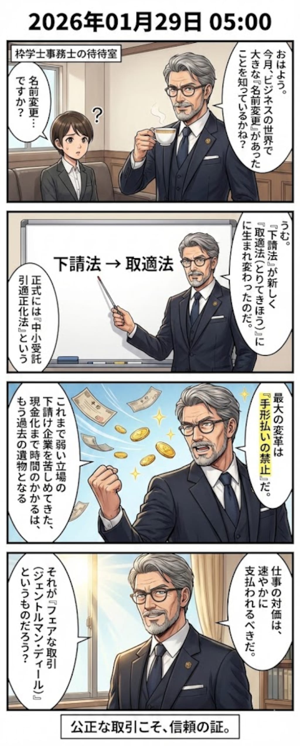 毎日漫画5時　法律ニュース