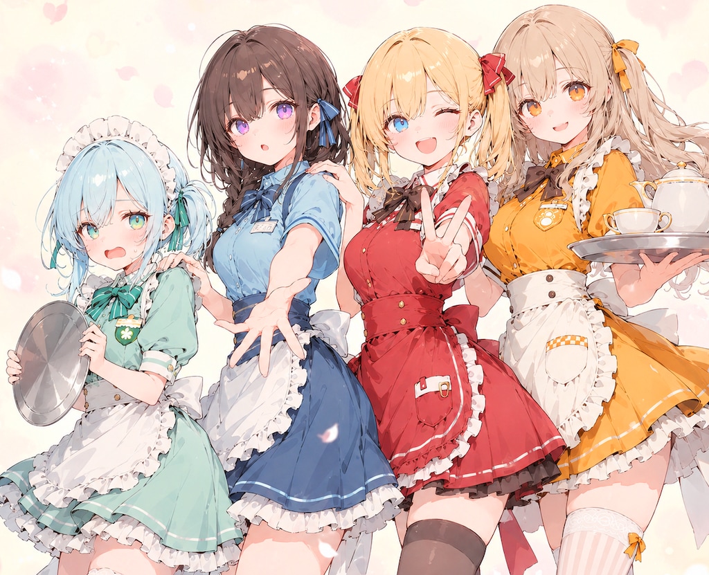 ウェイトレス少女