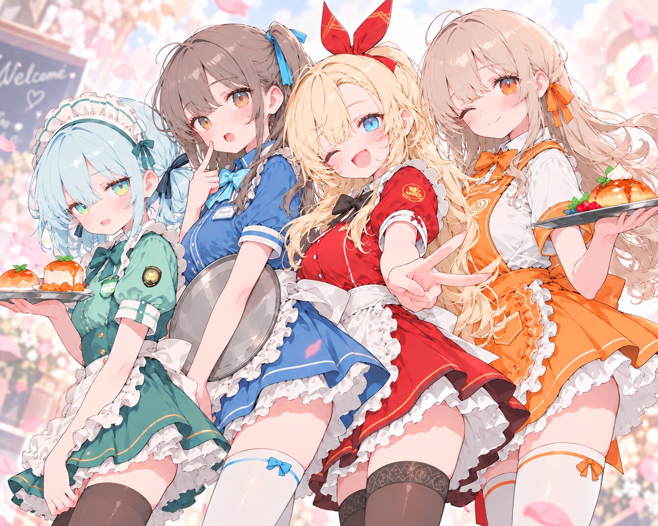 ウェイトレス少女 | の人気AIイラスト・グラビア