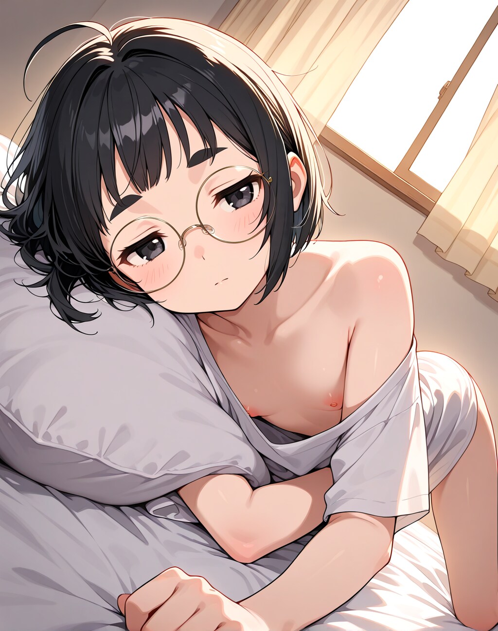 ぶかぶかシャツ vs まな板 R18