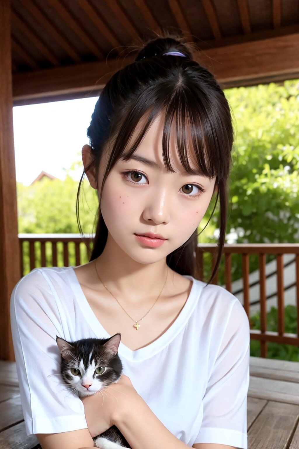 猫と私2 | の人気AIイラスト・グラビア