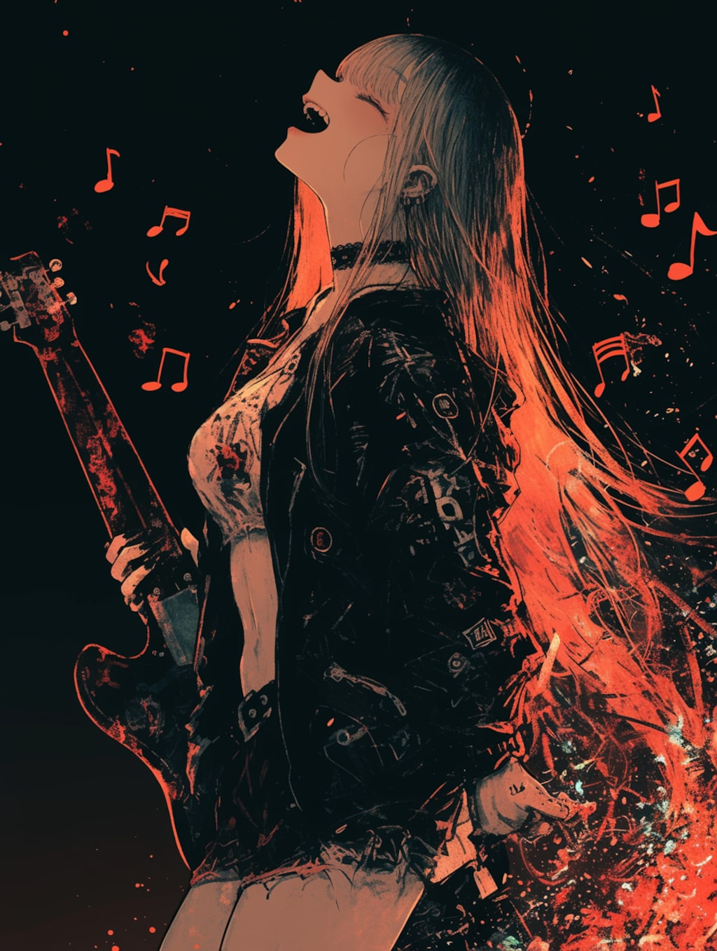 歌姫🎵AIart　オレンジ