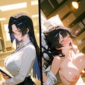 黒髪昼と夜4 2枚目