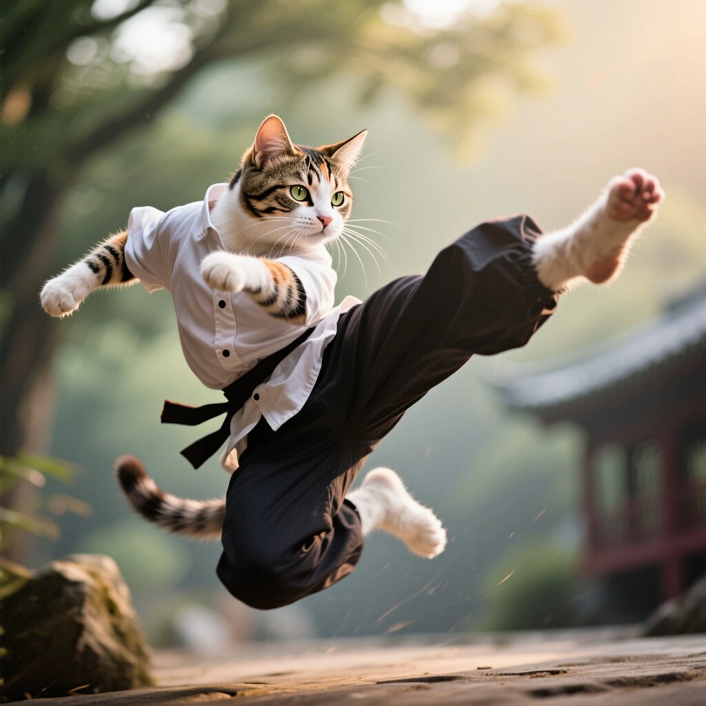 猫パンtじゃなくて猫キック！