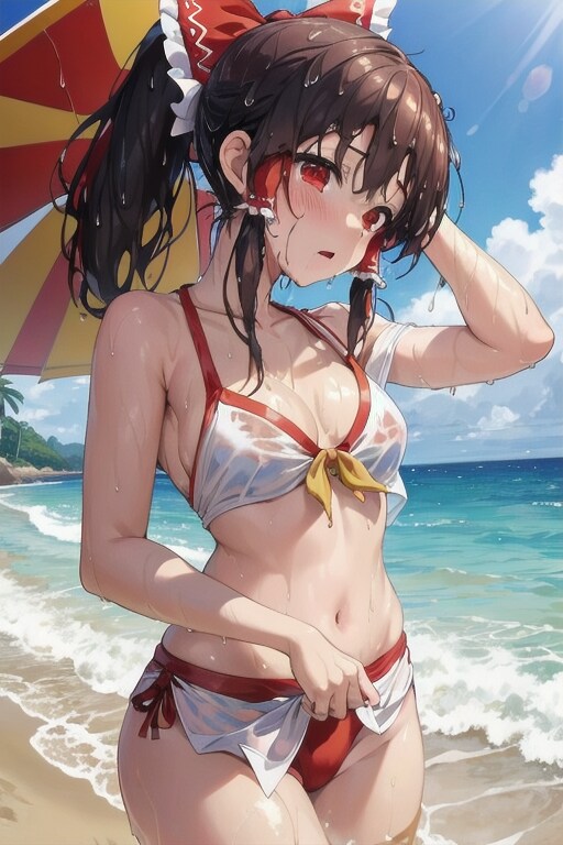 ずぶ濡霊夢