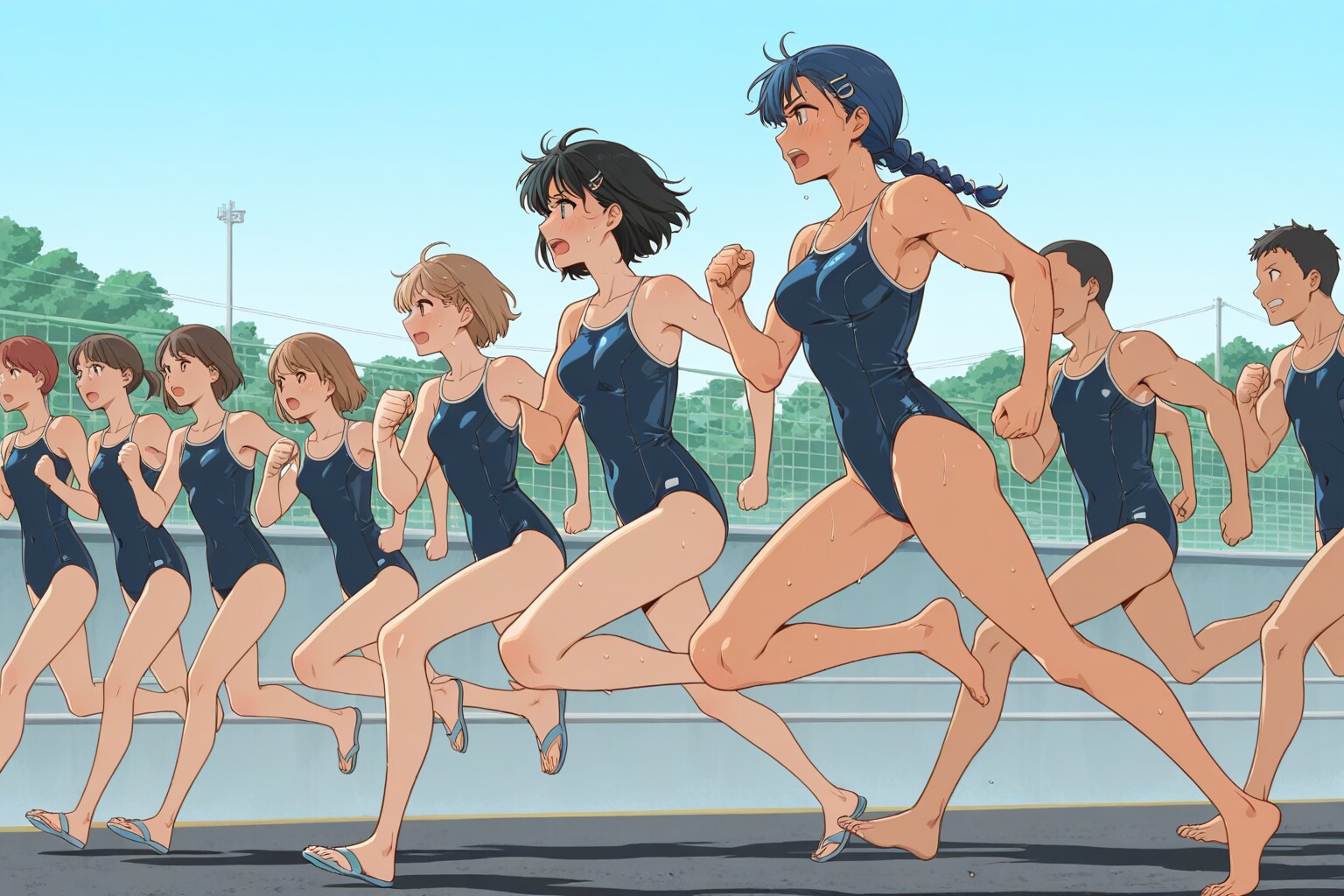 水泳部地獄の合宿ランニング