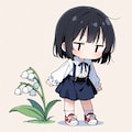 スズランを愛でる 4枚目