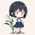 スズランを愛でる 5枚目