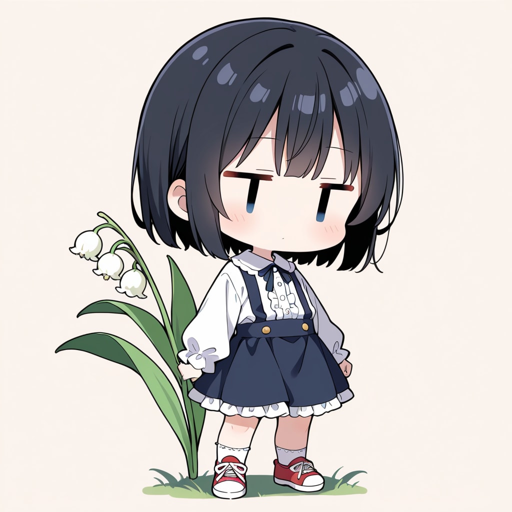 スズランを愛でる