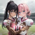 泥まみれの女子アメフト 44&女子ラグビー 44 2枚目