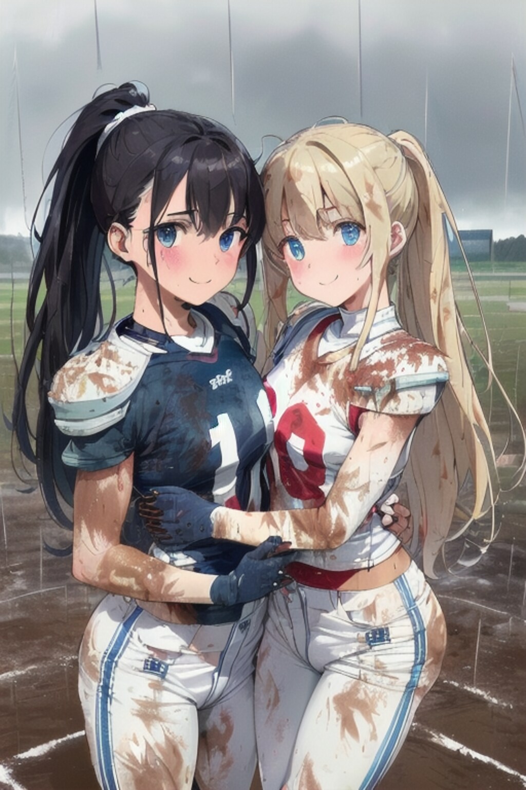 泥まみれの女子アメフト 44&女子ラグビー 44