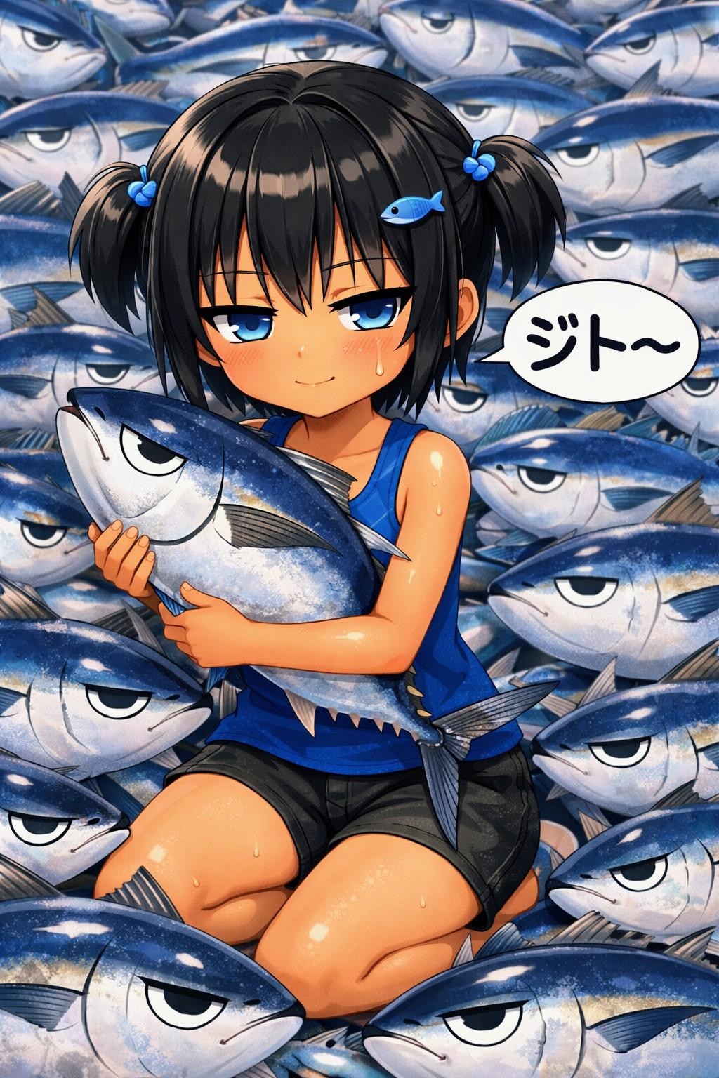 顔文字擬人化お姉やん03(⩌⩊⩌)ｼﾞﾄ~(こなつちゃん)