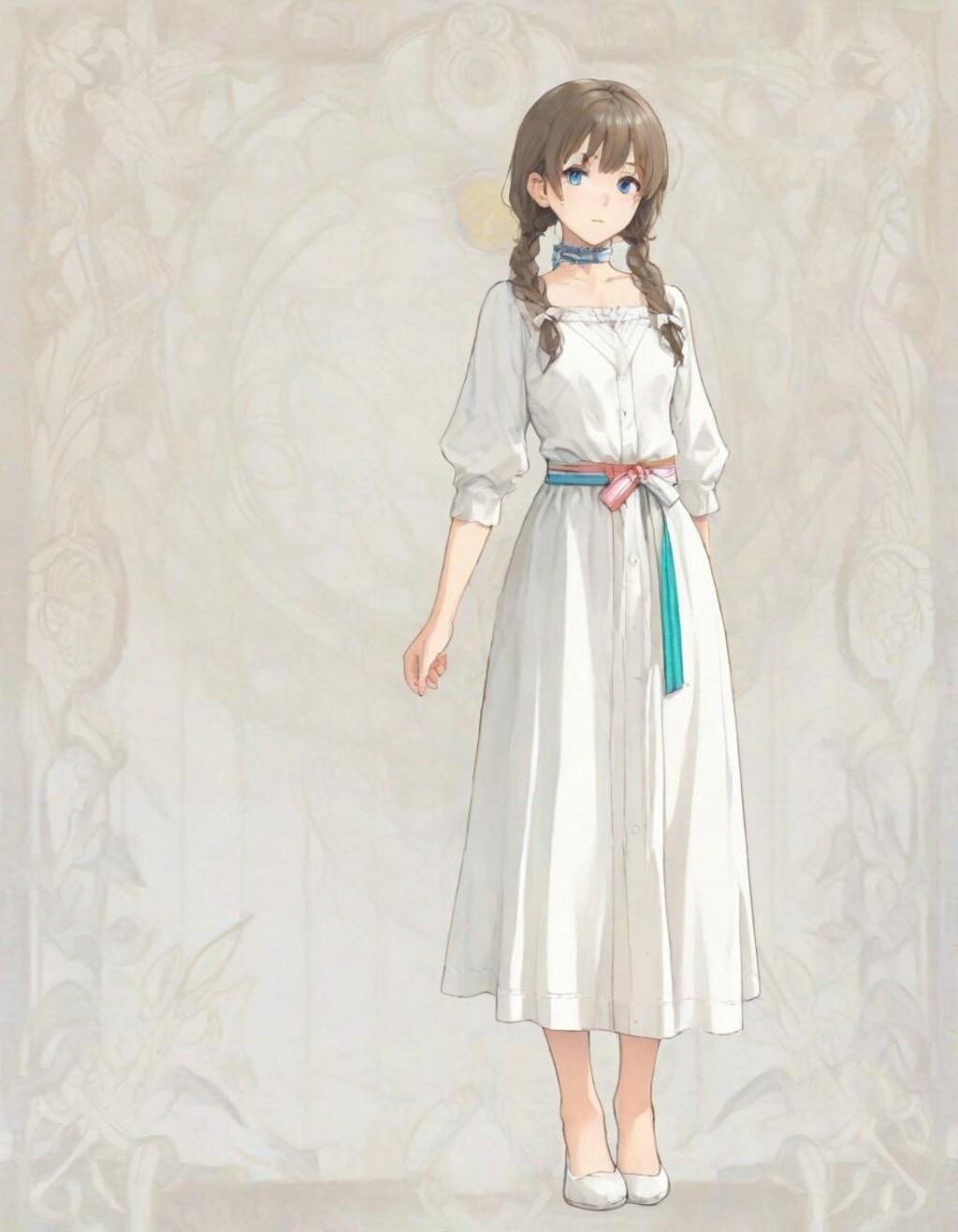 三つ編みのお嬢様