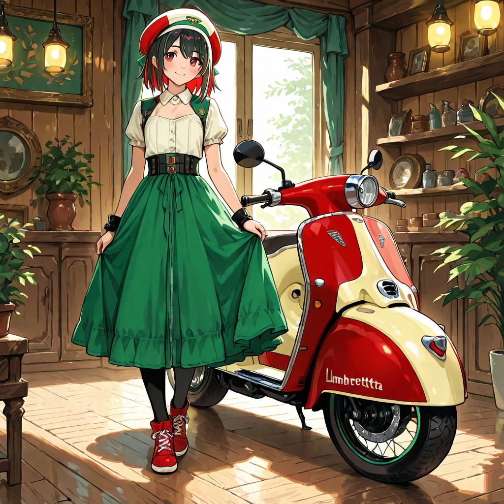 スクーター好きな彼女