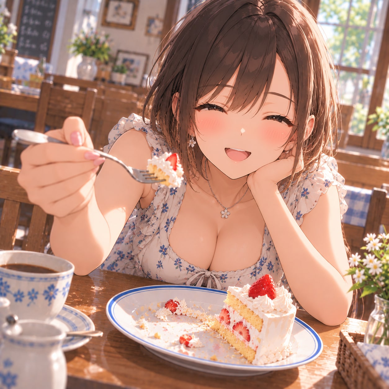 夏の思い出～椿とデート～ | の人気AIイラスト・グラビア