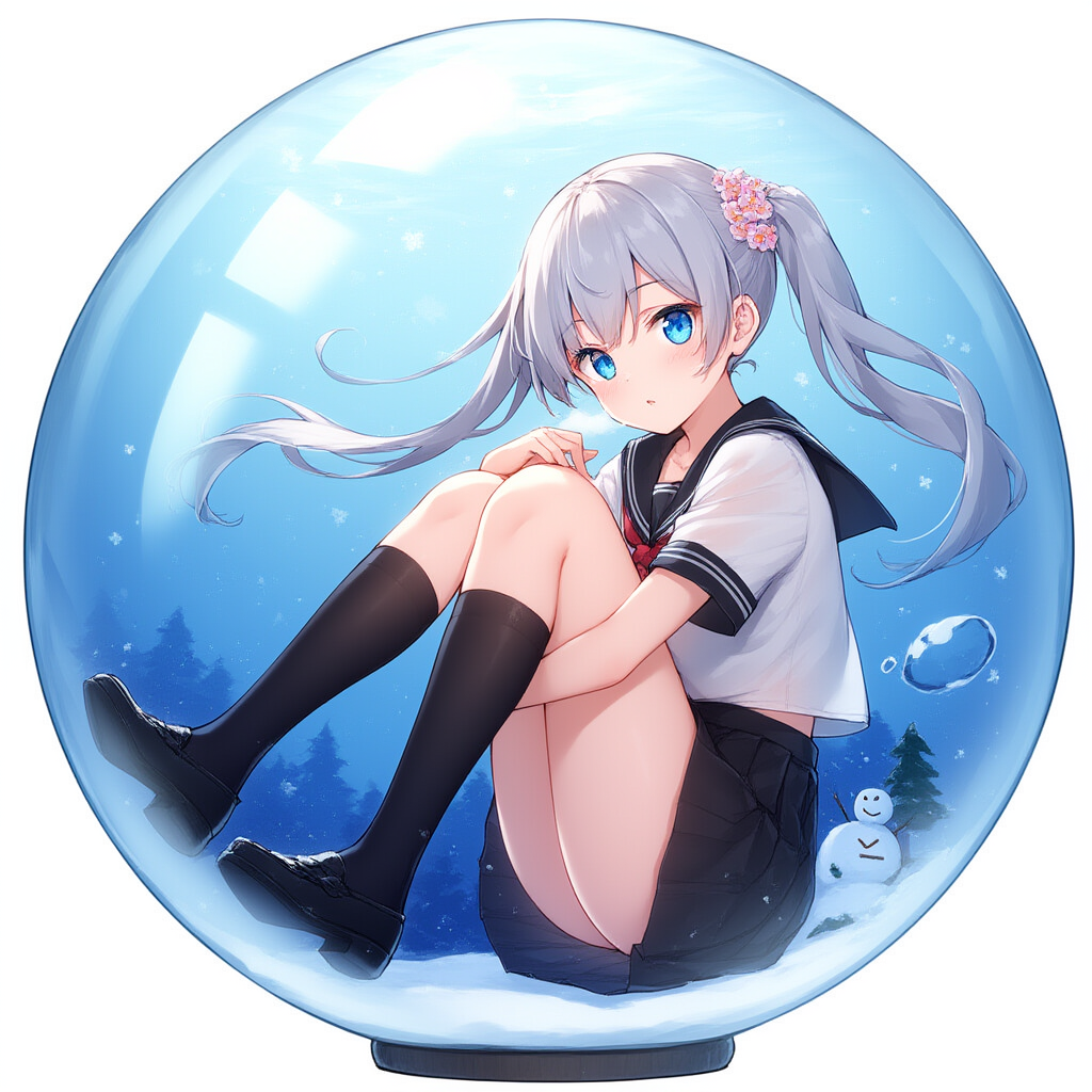 ガラス球の中