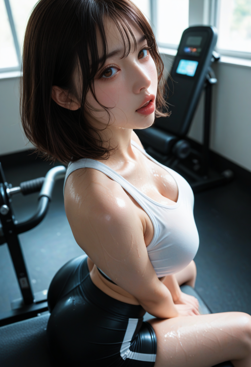 汗だく女子14