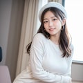 白いミニドレスの女性 12枚目