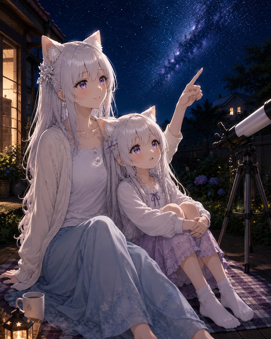 星降る夜に | の人気AIイラスト・グラビア
