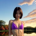 10/13 今日の嫁ちゃんR【夕焼けの海岸にて（じゃぱにーずな騎士）】 9枚目