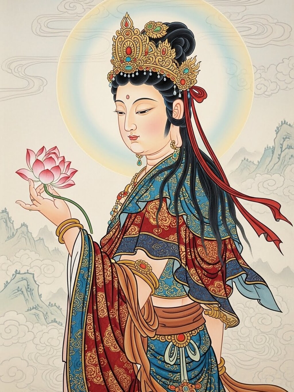 見返り観自在菩薩