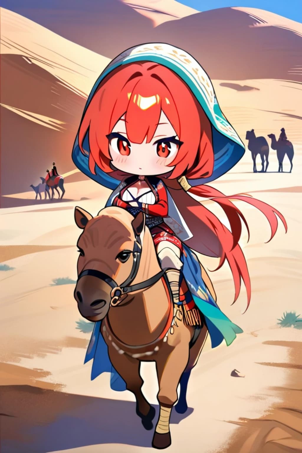 シルクロードと赤髪ちゃん