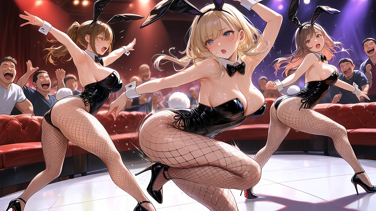 バニーガールのダンスショー